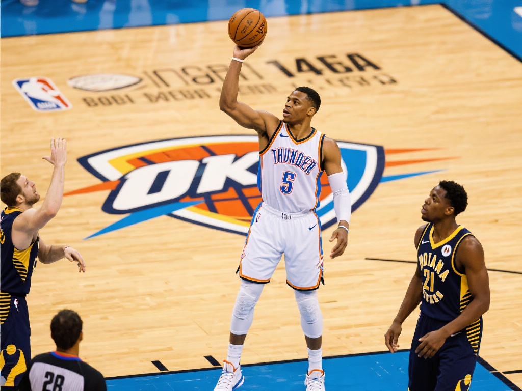 雷霆步行者巅峰对决 西亚卡姆总决赛精彩集锦