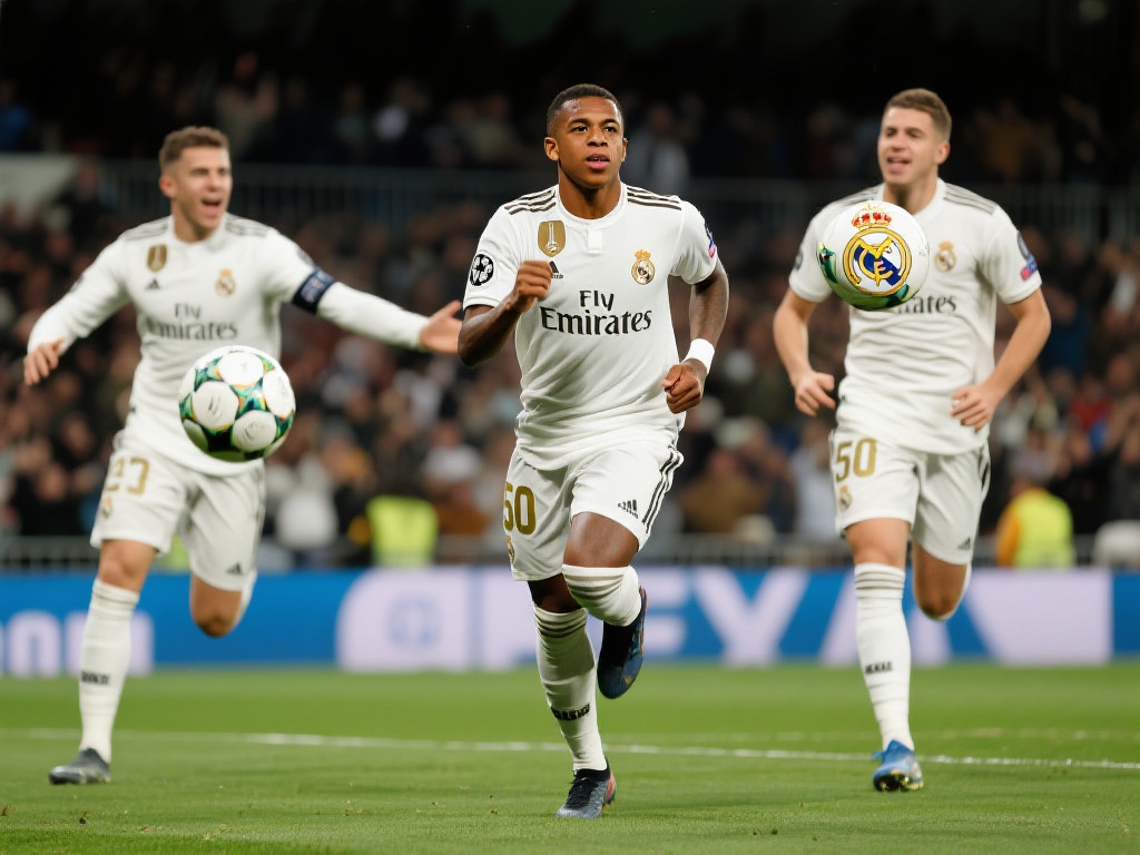 姆巴佩戴帽辉煌时刻：打破C罗纪录引领皇马新纪元